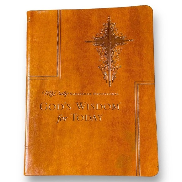 God’s Wisdom for Today My Daily Scripture Devotional Leather Bound - Picture 1 of 15